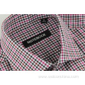 Contrast Color Slim Fit Red Checked Men Shirt